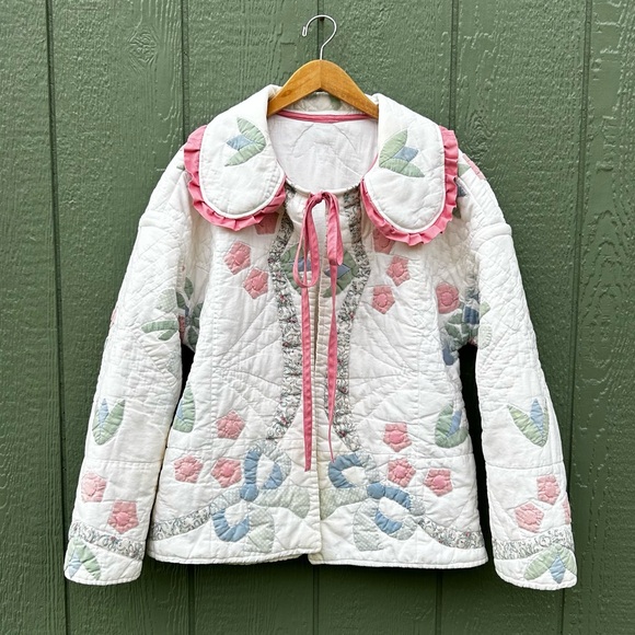 Handmade Jackets & Blazers - Handmade Antique Quilt Coat